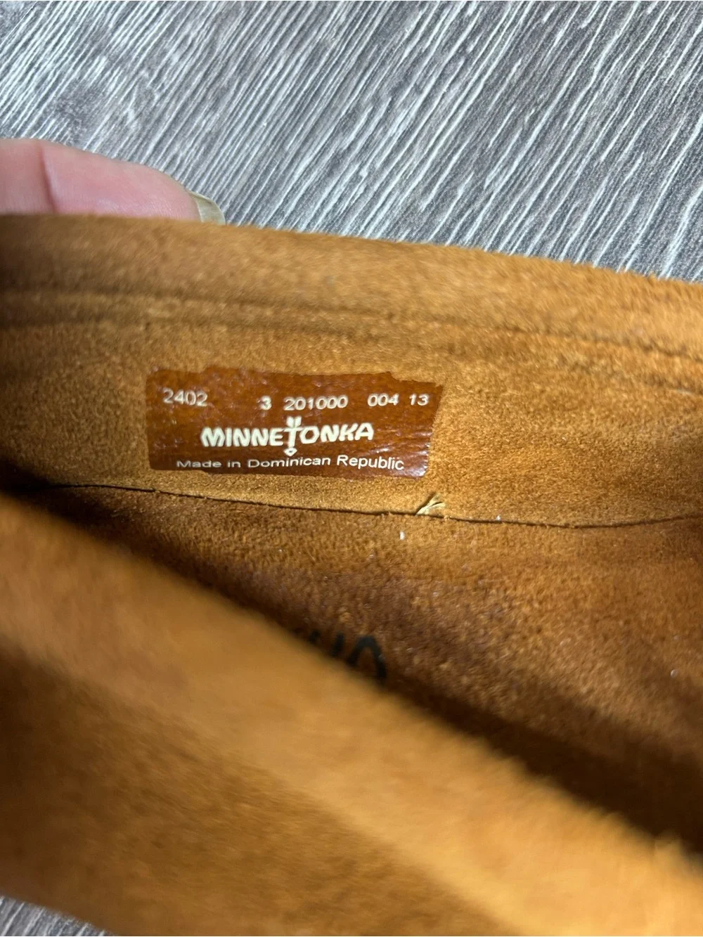 Minnetonka Kids Suede Fringe Moccasins - Tan